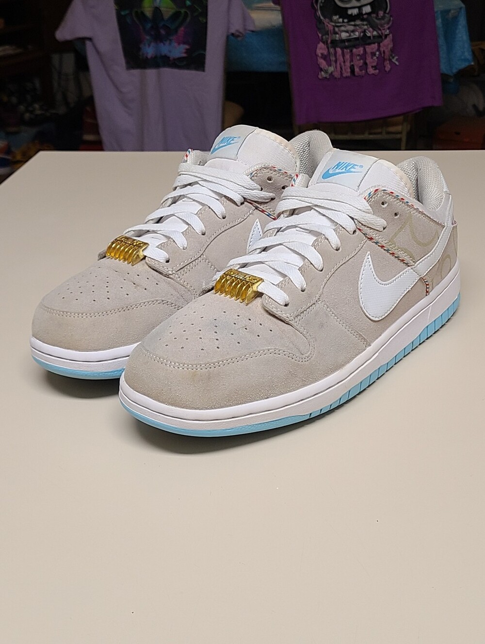 Nike Dunk Low SE Barber Shop Grey casual low top sneakers size 12.5